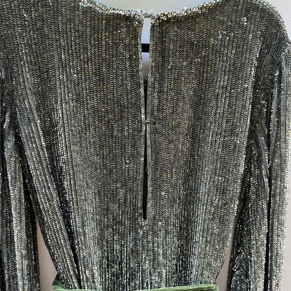 Retrofete Grace Green Sequin Dress Size XS - Picture 10 of 13